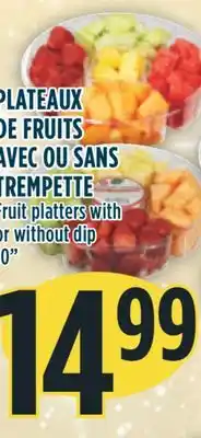 Marché Adonis Plateaux de fruits avec ou sans trempette offer