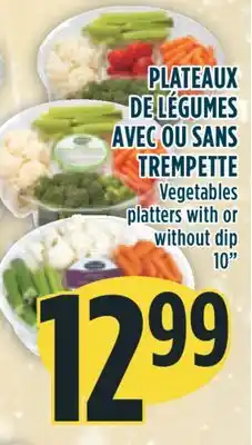 Marché Adonis Plateaux de légumes avec ou sans trempette offer