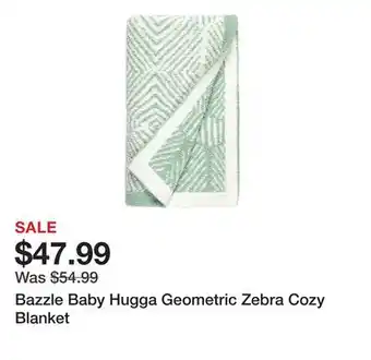 TSC Stores Bazzle baby hugga geometric zebra cozy blanket offer