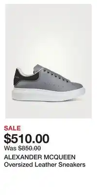 Holt Renfrew Alexander mcqueen oversized leather sneakers offer