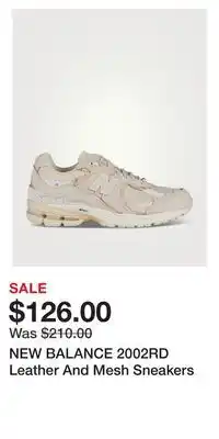 Holt Renfrew New balance 2002rd leather and mesh sneakers offer
