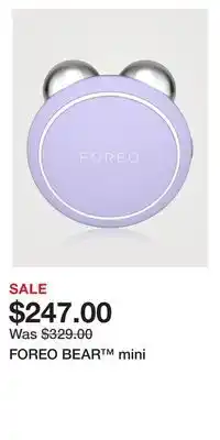 Holt Renfrew Foreo bear mini offer