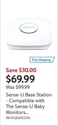 Walmart Sense-u base station - compatible with the sense-u baby monitors and lets you see your baby's vitals from anywhere (baby moni offer