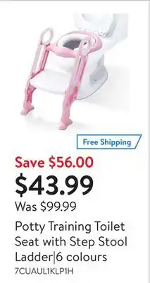 Walmart Potty training toilet seat with step stool ladder|6 colours offer
