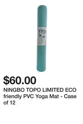 Dollarama Ningbo topo limited eco friendly pvc yoga mat - case of 12 offer