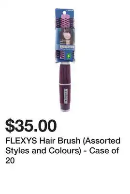 Dollarama Flexys hair brush (assorted styles and colours) - case of 20 offer