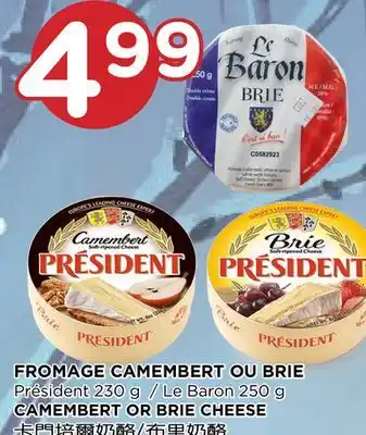 Kim Phat Président 230 g / le baron 250 g camembert or brie cheese offer