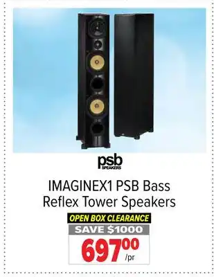 2001 Audio Video Psb bass reflex tower speakers offer