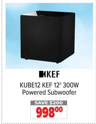2001 Audio Video Kef powered subwoofer offer