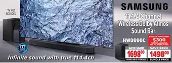 2001 Audio Video Samsung 11.1.4 channel wireless dolby atmos sound bar offer