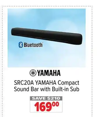 2001 Audio Video Yamaha compact sound bar with built-in sub offer
