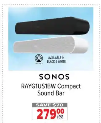 2001 Audio Video Sonos compact sound bar offer