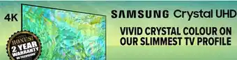 2001 Audio Video Samsung 50 vivid crystal colour on our slimmest tv profile offer