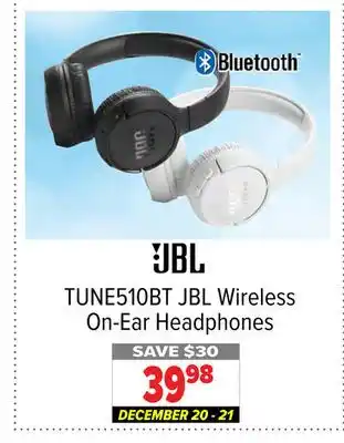 2001 Audio Video Jbl wireless on-ear headphones offer