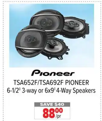 2001 Audio Video Pioneer 6-1/2|| 3-way or 6x9|| 4-way speakers offer