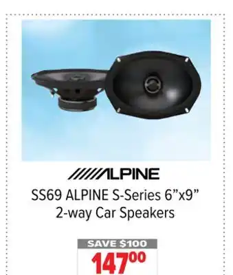 2001 Audio Video Alpine s-series 6x9 2-way car speakers offer