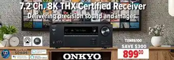 2001 Audio Video 7onkyo .2ch 8k thx certified receiver offer