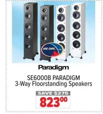 2001 Audio Video Paradigm 3-way floorstanding speakers offer