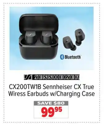 2001 Audio Video Sennheiser cx true wiress earbuds w/charging case offer