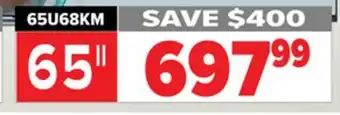 2001 Audio Video Hisense 65 4k uhd quant dot mini-led offer