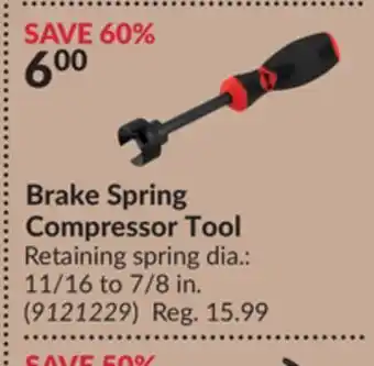 Princess Auto Brake spring compressor tool offer