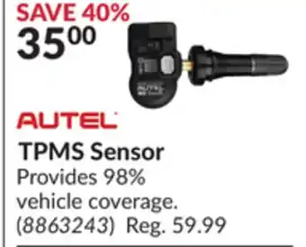 Princess Auto Tpms sensor offer
