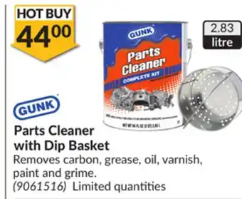 Princess Auto Parts cleaner with dip basket offer