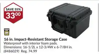 Princess Auto 16 in. impact-resistant storage case offer