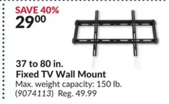 Princess Auto Fixed tv wall mount offer