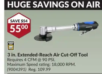 Princess Auto 3 in. extended-reach air cut-off tool offer