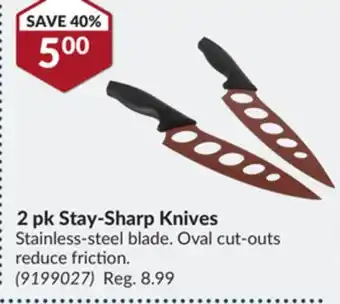 Princess Auto 2 pk stay-sharp knives offer