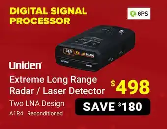 Visions Electronics Uniden extreme long range radar / laser detector offer