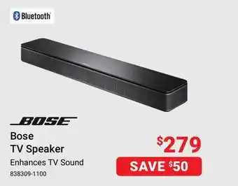 Visions Electronics Bose tv speaker offer