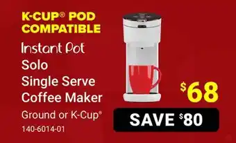 Visions Electronics Instant pot solo single serve coffee maker-cup offer