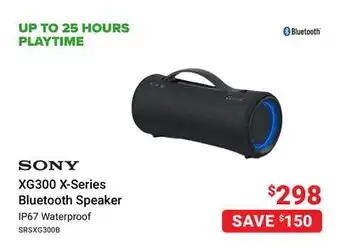 Visions Electronics Sony xg300 x-series bluetooth speaker offer