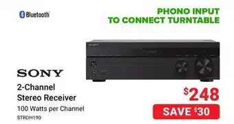 Visions Electronics Sony 2-channel stereo receiver offer