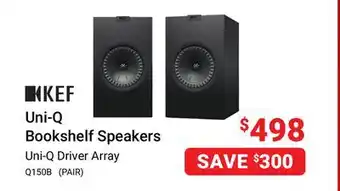 Visions Electronics Kef uni-q bookshelf speakers offer
