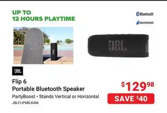Visions Electronics Jbl flip 6 portable bluetooth speaker offer