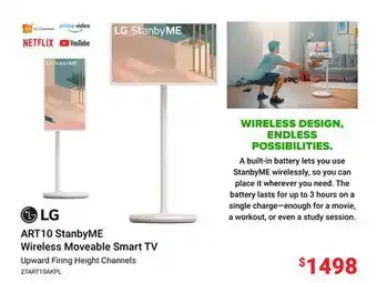 Visions Electronics Lg art10 stanbyme wireless moveable smart tv offer
