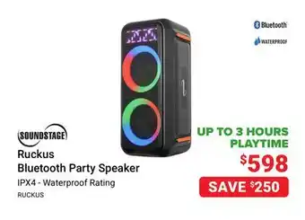 Visions Electronics Soundstage ruckus bluetooth party speaker offer