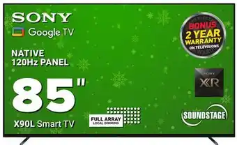 Visions Electronics Sony native 120hz panel 85 x90l smart tv offer