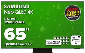 Visions Electronics Samsung smart tv 65 native 120hz panel offer