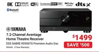Visions Electronics Yamaha 7.2-channel aventage home theatre receiver offer