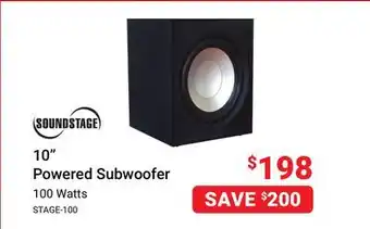 Visions Electronics 10 powered subwoofer offer