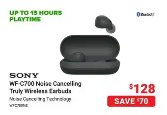 Visions Electronics Sony wf-c700 noise cancelling truly wireless earbuds offer