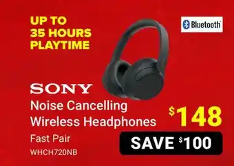 Visions Electronics Sony noise cancelling wireless headphones offer