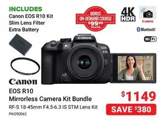 Visions Electronics Canon eos r10 mirrorless camera kit bundle offer