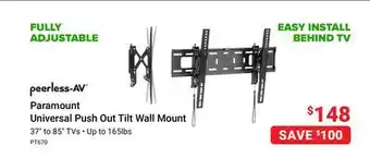 Visions Electronics Paramount universal push out tilt wall mount offer