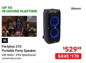 Visions Electronics Jbl 310 portable party speaker offer