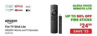 Visions Electronics Amazon fire tv stick lite offer